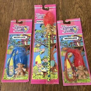 Treasure Trolls 1991 3 Piece Lot
